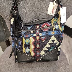 Jessica Simpson Multicolor Patterned Shoulder Bag